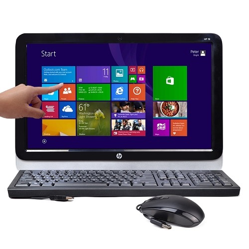 HP 19-3013w 19" Touchscreen Fusion Dual-Core E1-2500 1.4GHz All-in-One PC - 4GB 500GB DVD±RW/W8.1/Cam
