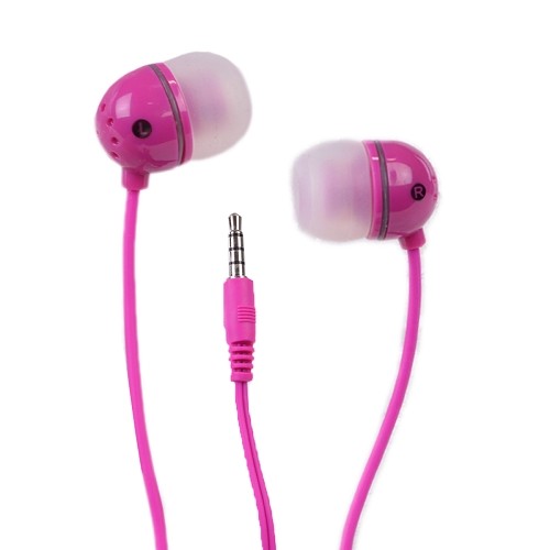 Maxell Stereo In-Ear Earbuds w/Microphone (Pink)