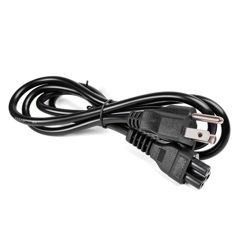4' 3-Prong NEMA 5-15P (M) to IEC320 C5 (F) (aka: "Mickey Mouse Ears") Power Cord (Black)