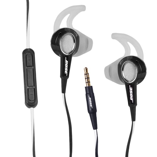 Bose Mobile In-Ear Headphones w/Inline Remote/Microphone & Case (Black/White)