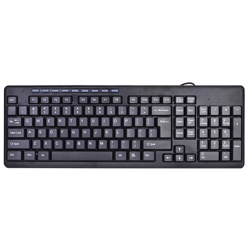 102-Key USB Wired Multimedia Keyboard (Black)