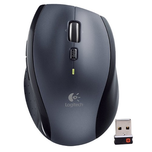 Logitech M705 Marathon 2.4GHz Wireless 8-Button Laser Scroll Mouse w/Hyper-Fast Scrolling & Nano USB Receiver - B