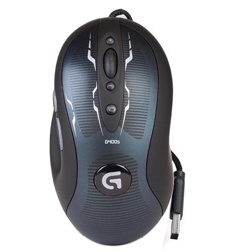 Logitech G400s 8-Button USB Wired Optical Scroll Gaming Mouse w/4000 max dpi (Dark Blue/Black) - B