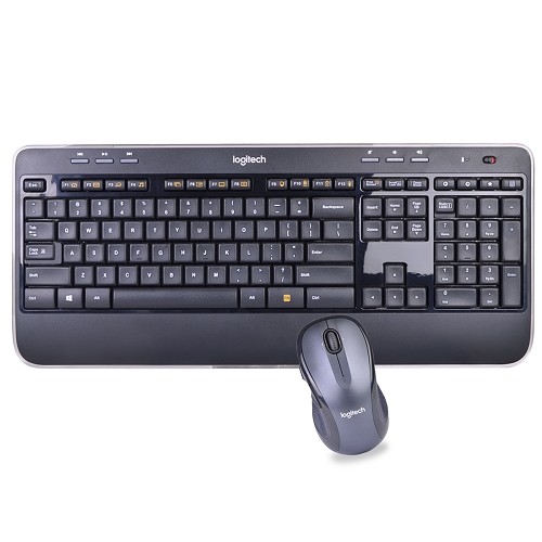Logitech MK530 Wireless Keyboard & Laser Mouse Combo w/USB Unifying Nano Receiver (Black) - B