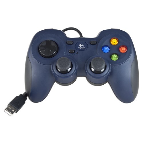 Logitech F310 USB 12-Button Programmable Gamepad for PC (Navy/Black) - B