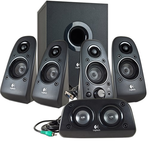 Logitech Z506 6-Piece 5.1 Channel Surround Sound Speaker System (Black) - B