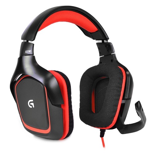 Logitech G230 High Performance Stereo Gaming Headphones w/Boom Microphone