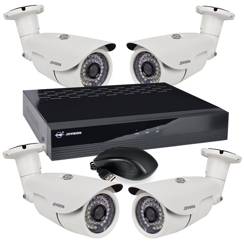 Jovision 8-Channel 1080p Surveillance NVR DIY Kit w/4 IR 1080p IP Cameras