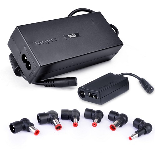 Targus APA732USO 90W Notebook AC Power Adapter w/6 Power Tips & USB Adapter for iPad/iPhone/Smartphone/Tablet