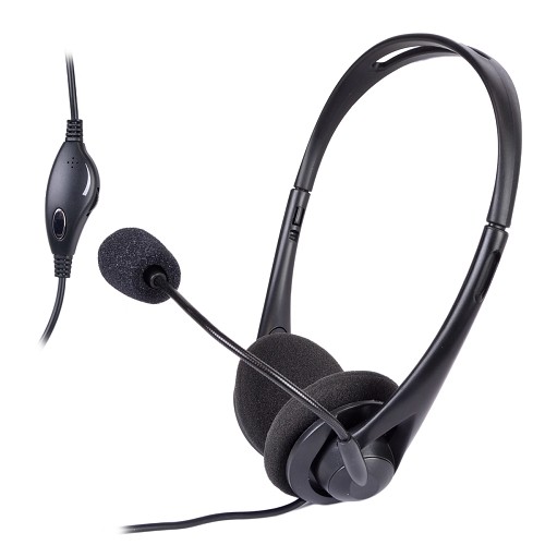 GearHead AU2700S Stereo Headset w/Flexible Boom Microphone