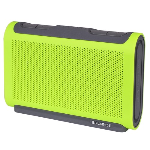 BRAVEN BALANCE Portable Bluetooth Wireless Shock & Splash Proof Speaker w/Mic & USB Charging Port (Electric Lime)