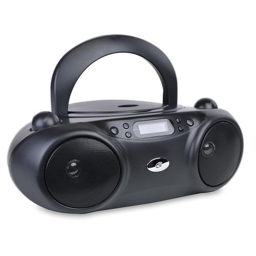 GPX BC232B Portable CD Boombox With AM/FM Radio and Aux Line-in (Black)