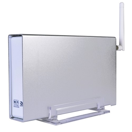3.5" SuperSpeed USB 3.0/Ethernet/WiFi-N Media Streaming/Access Point External NAS HDD Enclosure - Supports up to 6TB!