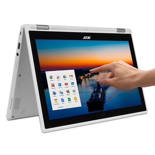 Acer CB5-132T-C1LK Touch Celeron N3150 Quad-Core 1.6GHz 4GB 32GB 11.6" Convertible Chromebook Chrome OS w/Cam (White)-B