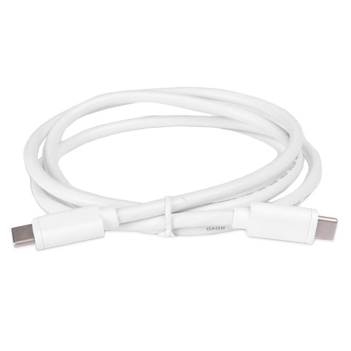 3.3' Logisys Hi-Speed USB 3.1 Type C (USB-C) (M) to USB 3.1 Type C (M) Braided Cable (White) - CC31M