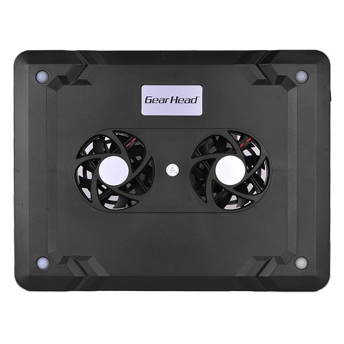 GearHead CF3200U Dual Fan Laptop Cooling Pad - Fits Up To 15.6" Notebooks (Black)