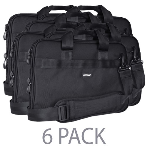 (6-Pack) Cocoon Hell's Kitchen MacBook Case w/Grid-It Organization - Fits 13" MacBook/Pro/Air or Apple iPad (Black)