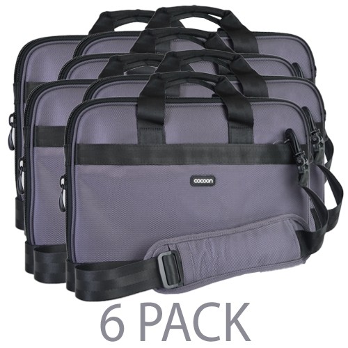 (6-Pack) Cocoon Hell's Kitchen MacBook Case w/Grid-It Organization - Fits 13" MacBook/Pro/Air or Apple iPad (Gun Gray)
