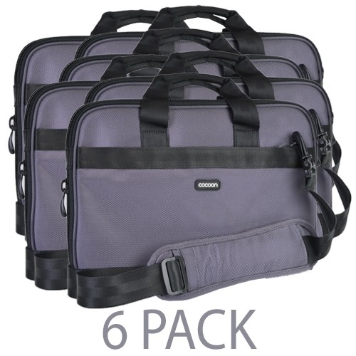 (6-Pack) Cocoon Hell's Kitchen MacBook Case w/Grid-It Organization - Fits 15" MacBook/Pro (Gun Gray)