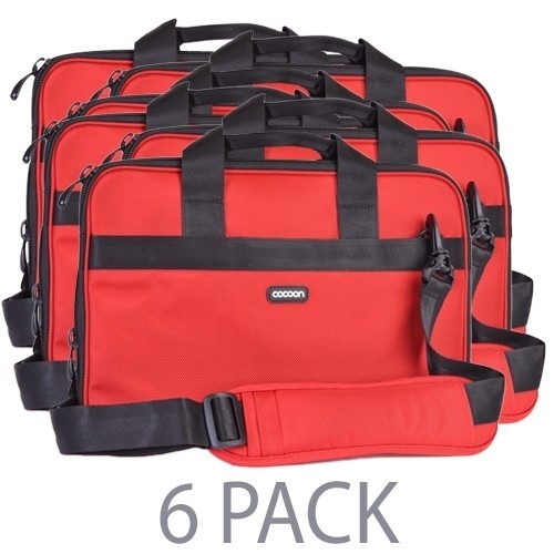 (6-Pack) Cocoon Hell's Kitchen MacBook Case w/Grid-It Organization - Fits 15" MacBook/Pro (Racing Red)