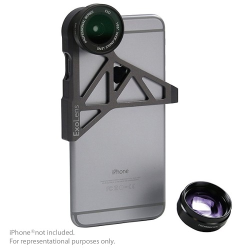 Optrix by Body Glove CRC95448 ExoLens for iPhone 6 Plus/6s Plus w/Interchangeable Lens (Gray/Black)