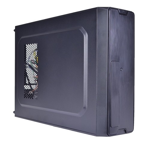 Logisys CS6801BK 3-Bay Slim mATX/Mini ITX Case w/350W 20+4-pin PSU & Card Reader (Black)