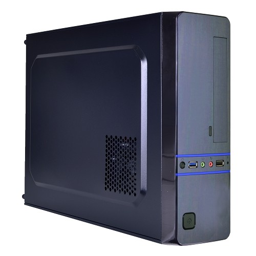 Logisys CS6802BK 3-Bay Slim mATX/Mini ITX Case w/350W 20+4-pin PSU & Card Reader (Black)