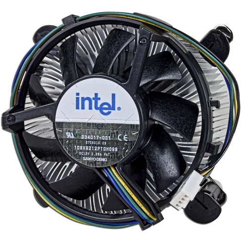 Intel Socket 775 Copper Core/Aluminum Heat Sink & 3.5" Fan w/4-Pin Connector up to Core 2 Duo E6400 2.13GHz