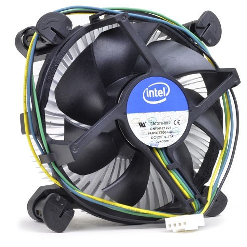 Intel Socket 1155/1156 Copper Base/Aluminum Heat Sink & 3.5" Fan w/4-Pin Connector for Intel up to 95W