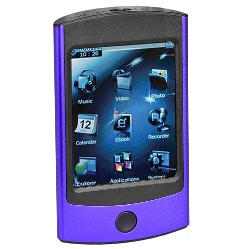Eclipse 2.8V 4GB MP3 USB 2.0 Touchscreen Digital Music/Video Player w/Camera & 2.8" LCD (Purple)