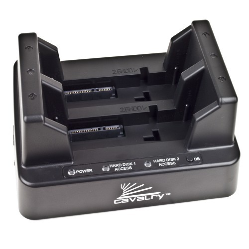 2.5"/3.5" Cavalry Retriever SuperSpeed USB 3.0 SATA HDD Dual-Bay Dock w/One Touch Duplicator Button