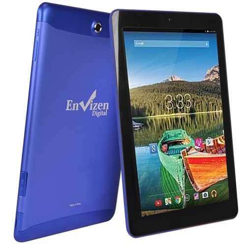 Envizen EVT10Q Quad-Core 1.2GHz 1GB 32GB 10.1" IPS Touchscreen 3G Tablet Android 4.4 w/Cams (Blue) (T-Mobile)