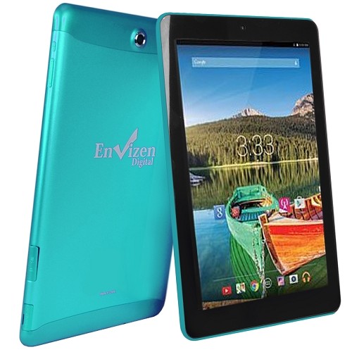 Envizen EVT10Q Quad-Core 1.2GHz 1GB 32GB 10.1" IPS Touchscreen 3G Tablet Android 4.4 w/Cams (Teal) (T-Mobile)