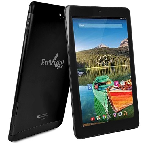 Envizen EVT10Q Quad-Core 1.2GHz 1GB 32GB 10.1" IPS Touchscreen 3G Tablet Android 4.4 w/Cams (Black) (T-Mobile)