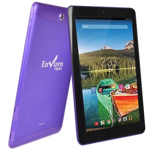 Envizen EVT10Q Quad-Core 1.2GHz 1GB 32GB 10.1" IPS Touchscreen 3G Tablet Android 4.4 w/Cams (Purple) (T-Mobile)