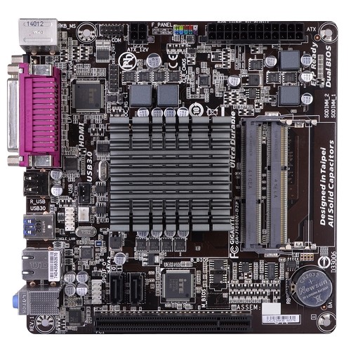 GIGABYTE GA-J1800N-D2P Mini-ITX Motherboard w/Celeron J1800 Dual-Core 2.41GHz CPU & Heat Sink - Motherboard Only