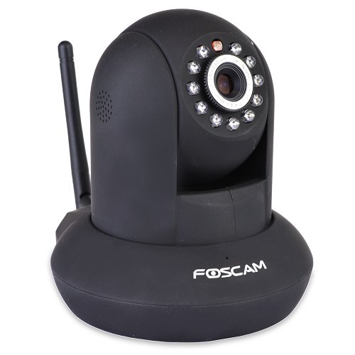 Foscam FI8910W Wireless-N Day/Night IP Camera w/11 IR LEDs & Smartphone Access (Black)