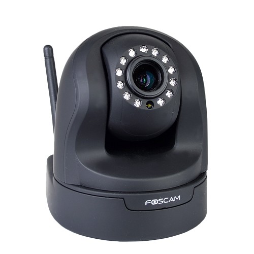 Foscam FI9826W 960P Pan/Tilt Day/Night Wired/Wireless IP Camera w/13 IR LEDs & Smartphone Access (Black)