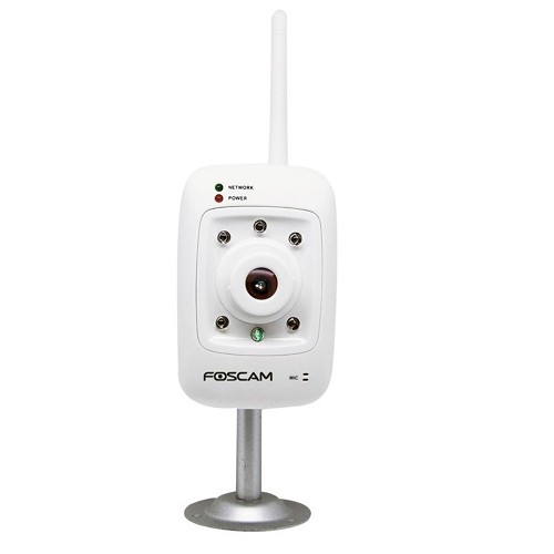 Foscam FI8909W Wireless/Wired IP Network Camera w/5 IR LEDs & Smartphone Access (White)