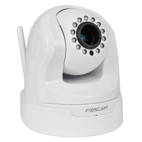Foscam FI9826W 960P Pan/Tilt Day/Night Wired/Wireless IP Camera w/13 IR LEDs & Smartphone Access (White)