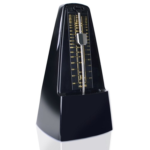 Cherub WSM-330 Mechanical Wind Up Metronome (Black w/Clear Cover) - B