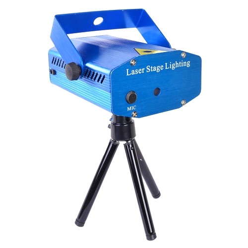 XL-S-D09 Mini Stage Lighting Laser Projector w/Red & Green Lasers (Blue)