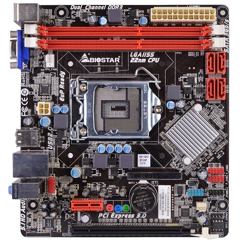 Biostar H61MGV3 Intel H61 Socket 1155 mATX Motherboard w/Video