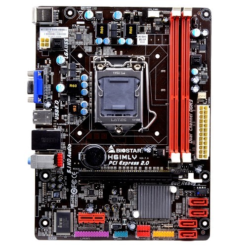 Biostar H61MLV H61 Socket 1155 mATX Motherboard w/Video