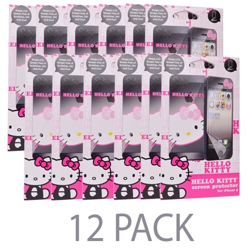 (12-Pack) Vivitar Sanrio Hello Kitty Screen Protector for iPhone 5/5s