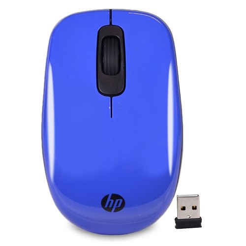 HP Z3600 3-Button Wireless USB Optical Scroll Mouse w/Nano USB Receiver (Blue/Black)