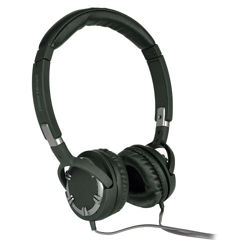 GearHead HQ4750BCM Dynamic Bass Noise Isolation On-Ear Stereo Headphones w/Tangle-Free Flat Cable & 3.5mm Plug (Gray)