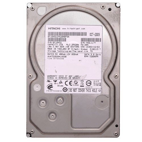 Hitachi Ultrastar A7K2000 2 Terabyte (2TB) SATA/300 7200RPM 32MB Hard Drive