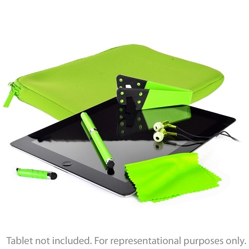 Hype 6-in-1 Universal Tablet Accessory Combo Kit w/Neoprene Case