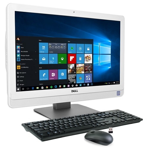 Dell Inspiron 22-3264 21.5" 1080p Core i3-7100U Dual-Core 2.4GHz All-in-One PC - 4GB 1TB/DVD±RW/W10H/Cam/WiFi/BT (White)